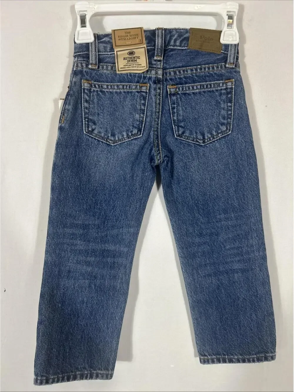 $65 Polo Ralph Lauren Toddler and Little Girls High-Rise Straight Fit Jeans 3